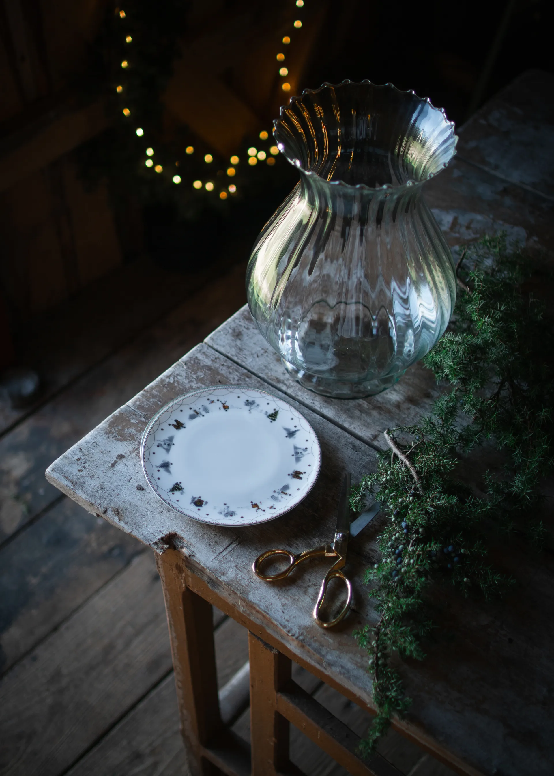 Jarrón Falla recycled 35 cm, Transparente Wik & Walsøe