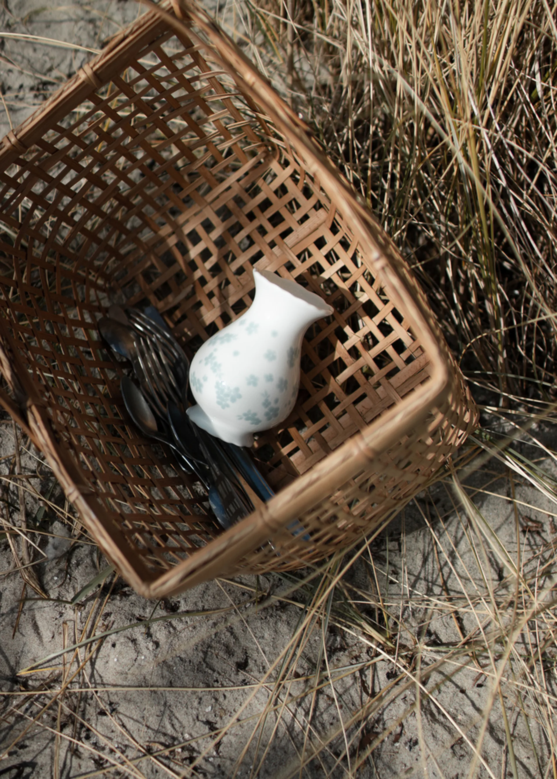 Jarrón Slåpeblom 12 cm, azul Wik & Walsøe