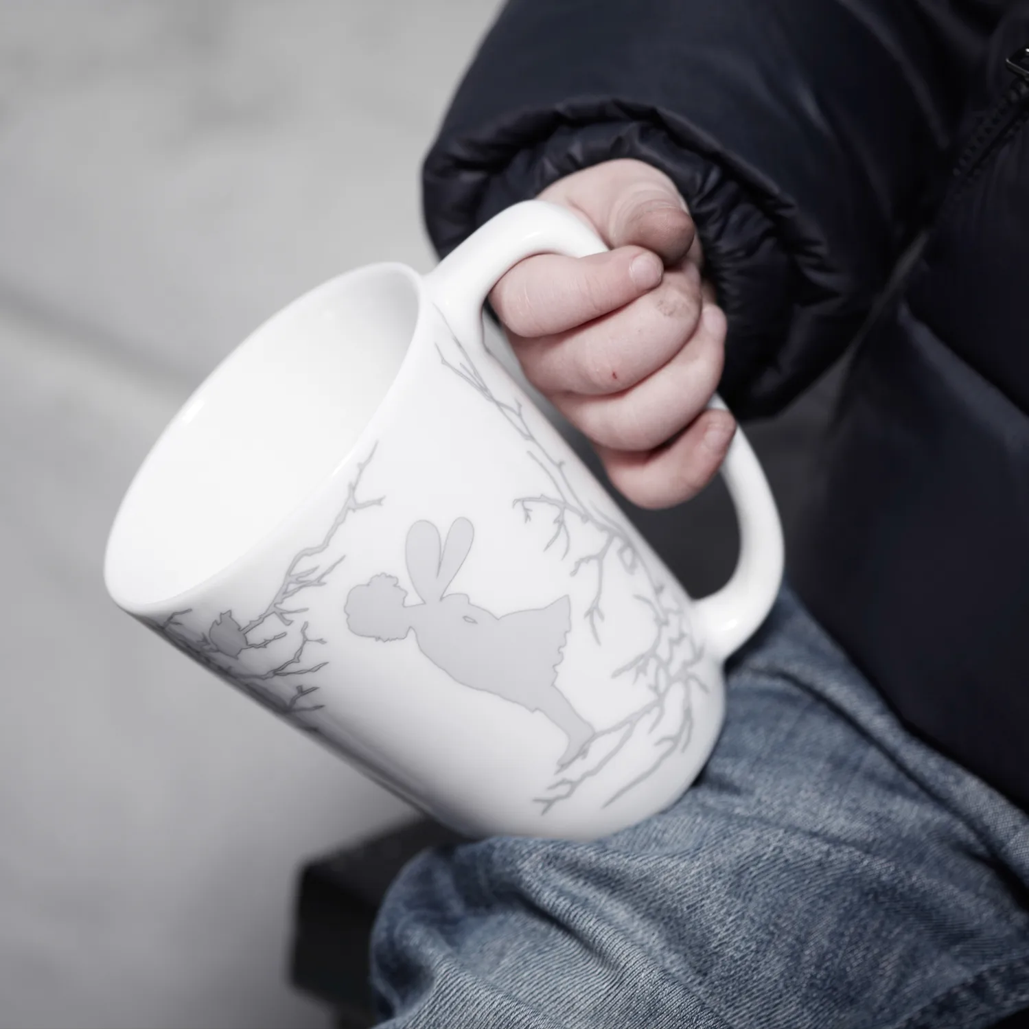 Mug Alv 30 cl en paquete de regalo, gris Wik & Walsøe