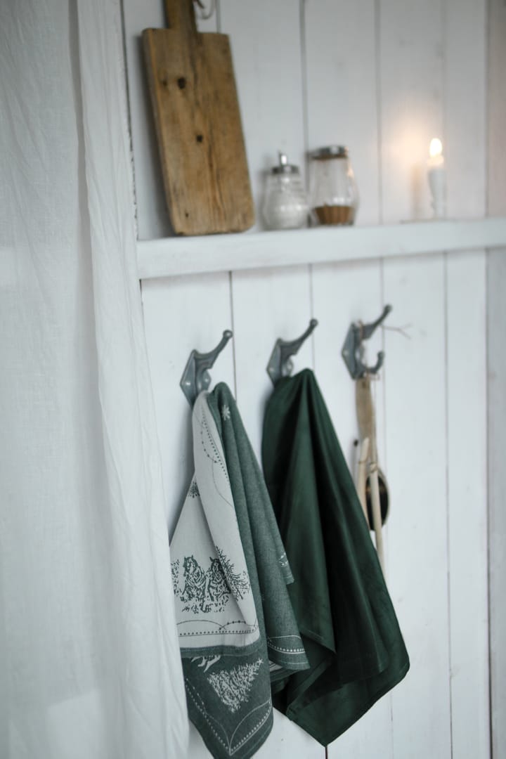 Paño de cocina Julemorgen 50x70 cm, Blanco-verde Wik & Walsøe