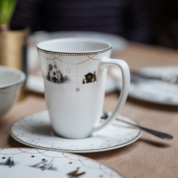 Platillo para taza 30 cl Julemorgen, blanco Wik & Walsøe