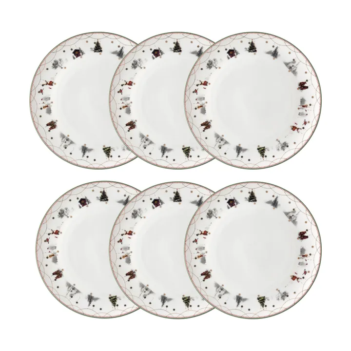 Plato Julemorgen Ø20 cm paquete de 6 - undefined - Wik & Walsøe