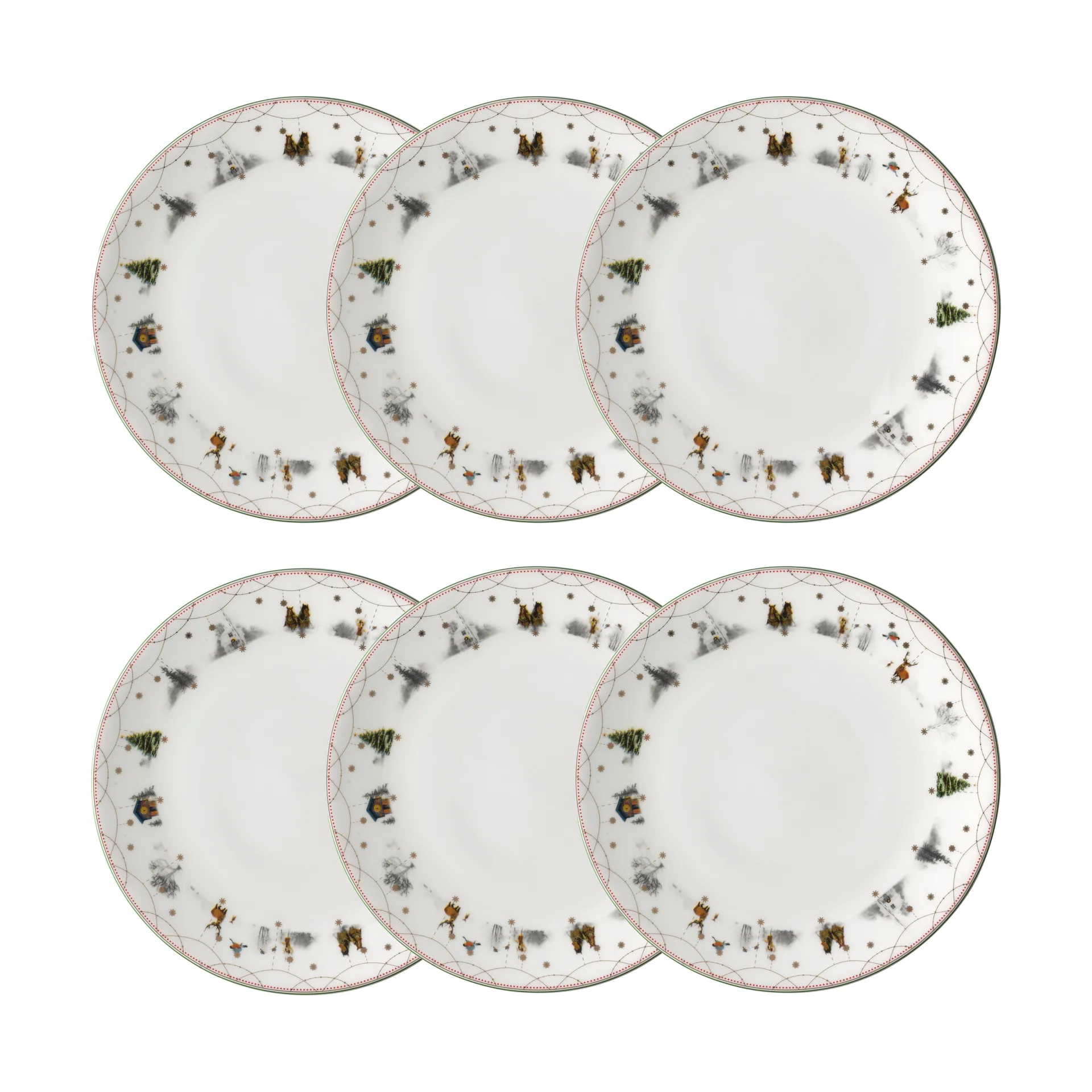 Plato Julemorgen Ø28 cm paquete de 6 Wik & Walsøe