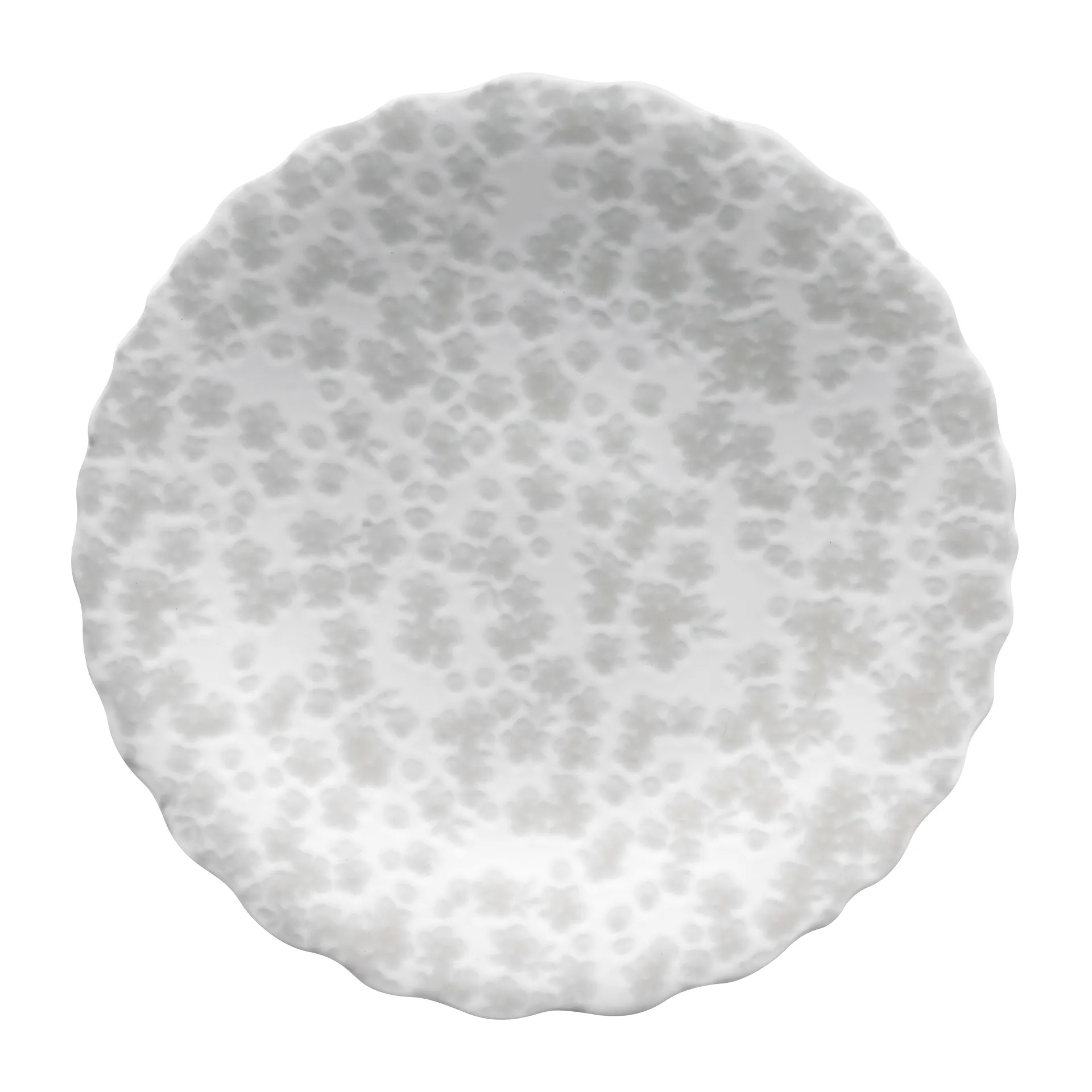 Plato Slåpeblom Ø21 cm, gris Wik & Walsøe