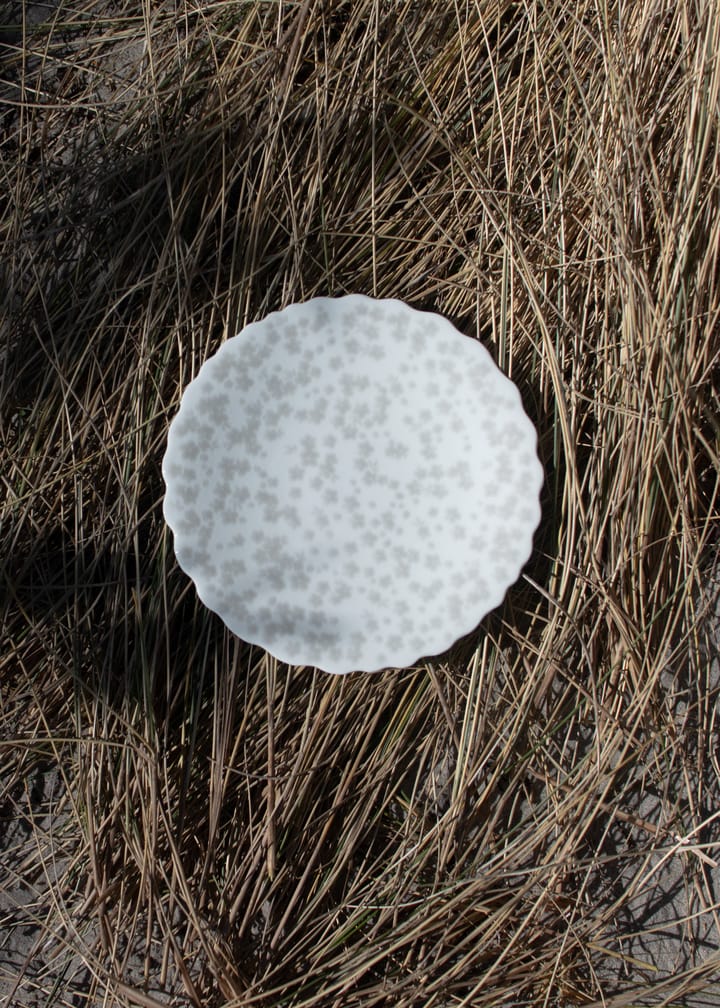 Plato Slåpeblom Ø21 cm, gris Wik & Walsøe