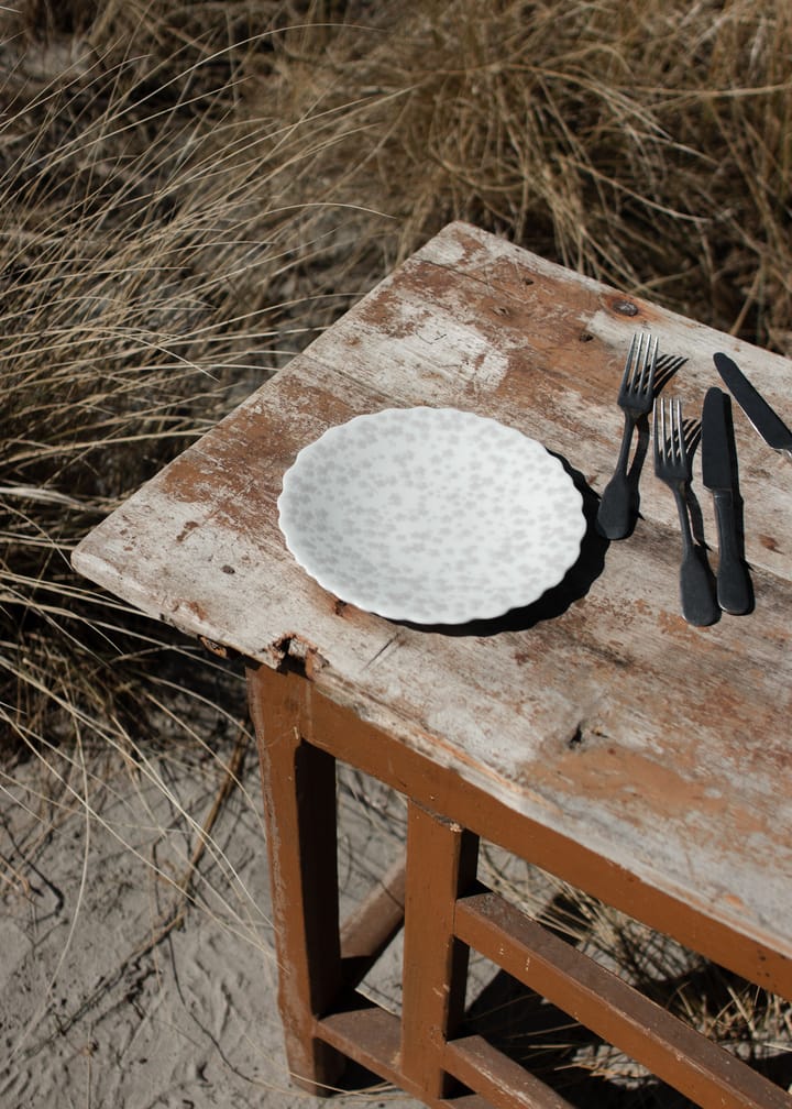 Plato Slåpeblom Ø21 cm, gris Wik & Walsøe