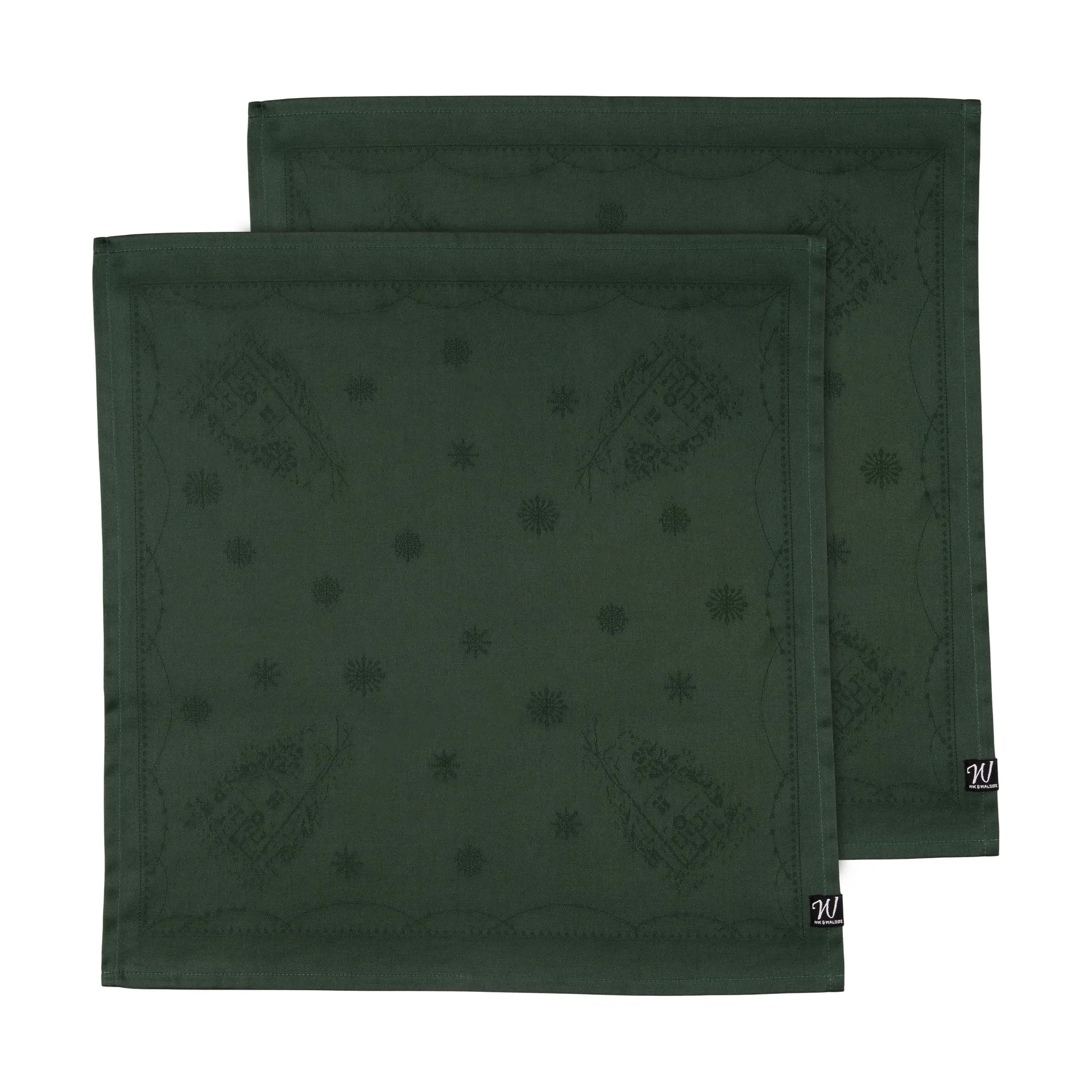 Servilletas de tela Julemorgen 45x45 cm, 2-pack, Verde Wik & Walsøe