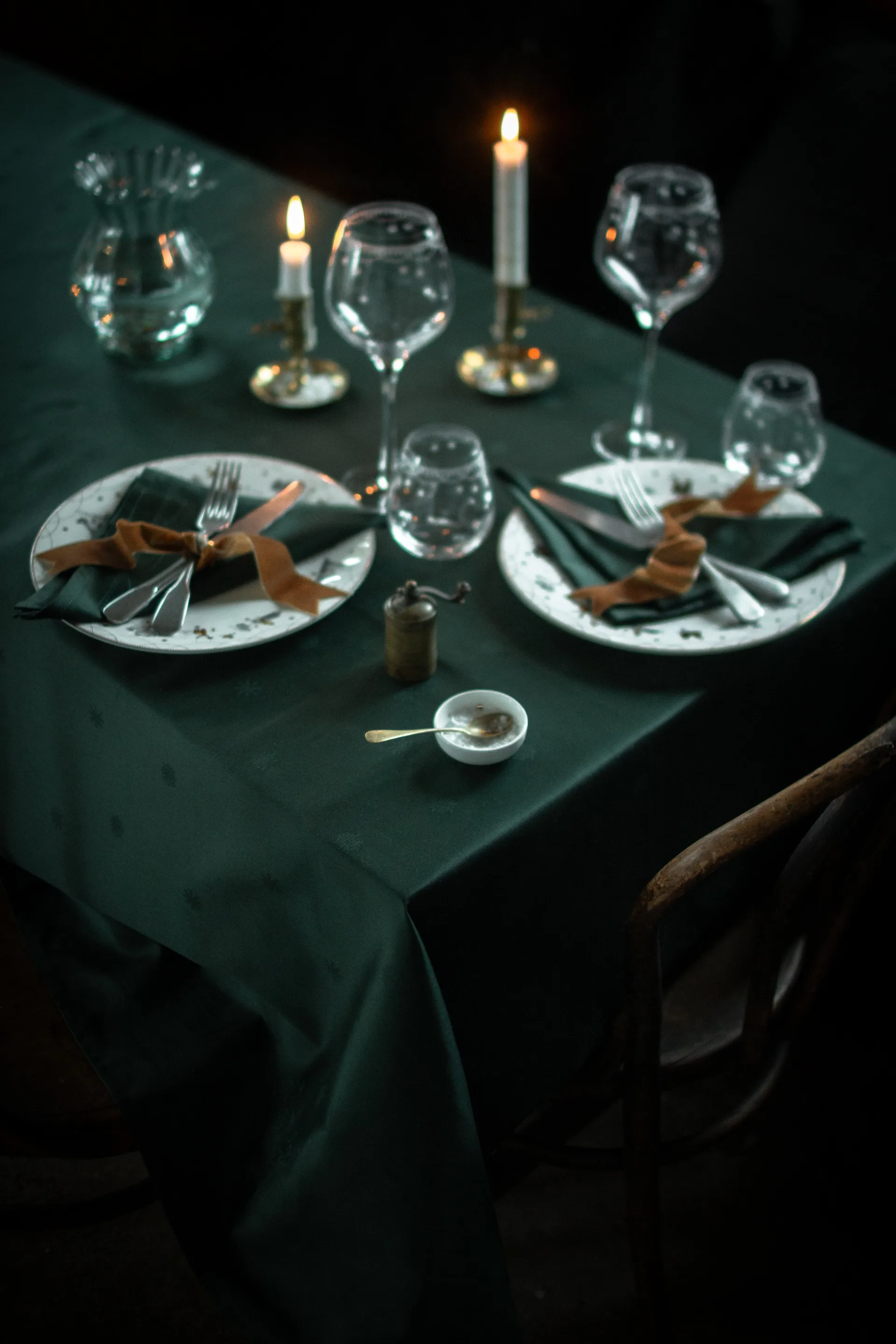 Servilletas de tela Julemorgen 45x45 cm, 2-pack, Verde Wik & Walsøe