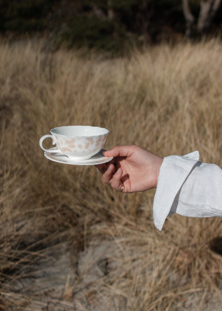 Taza de té y plato Slåpeblom 30 cl, Rosa Wik & Walsøe