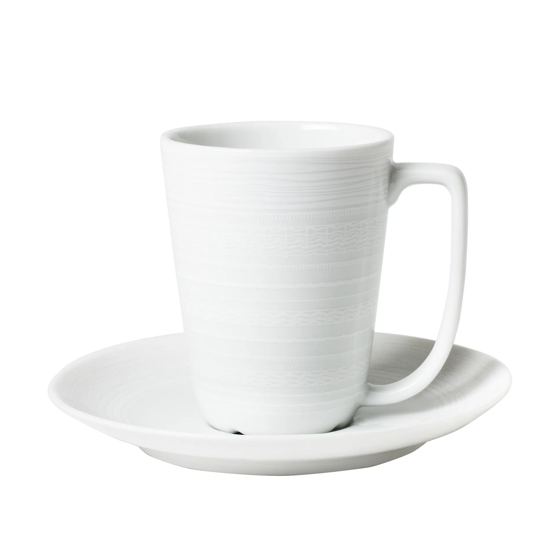 Taza y plato Whitewood, 20 cl Wik & Walsøe