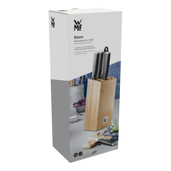 Bloque de cuchillos con 4 cuchillos Kineo cromargan, acero inoxidable WMF