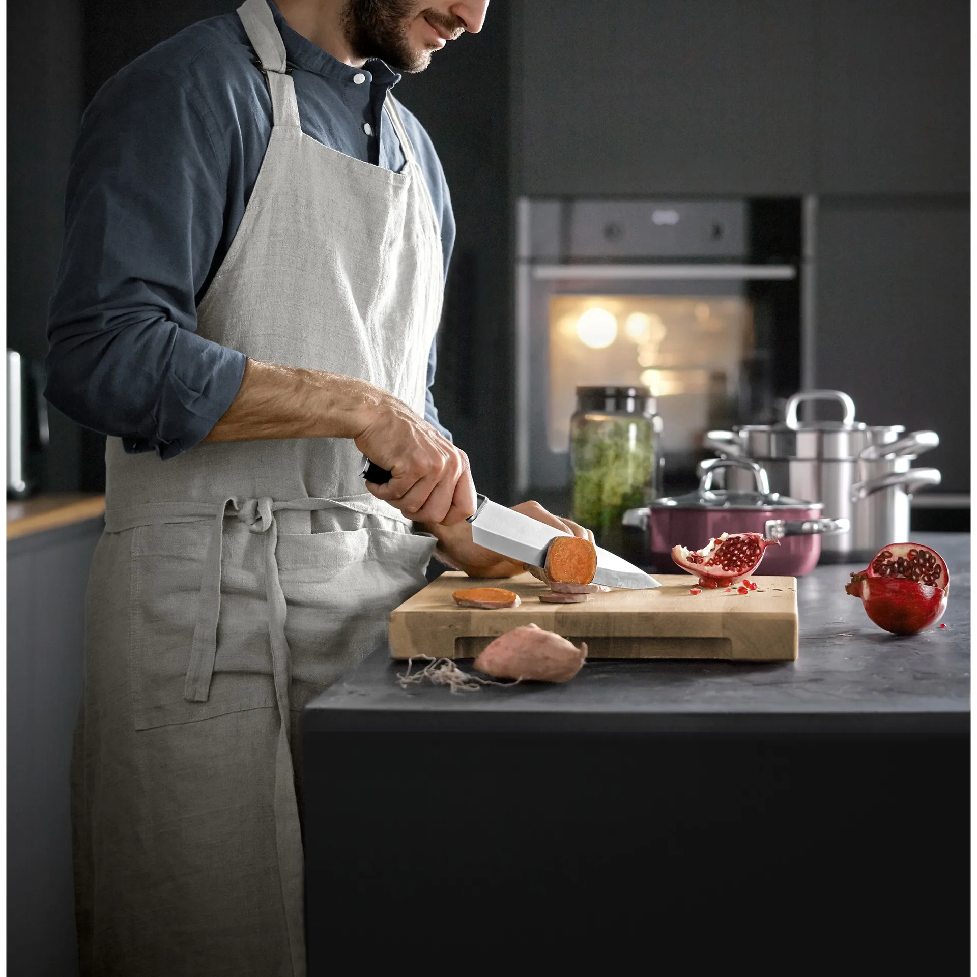 Bloque de cuchillos con 4 cuchillos Kineo cromargan, acero inoxidable WMF