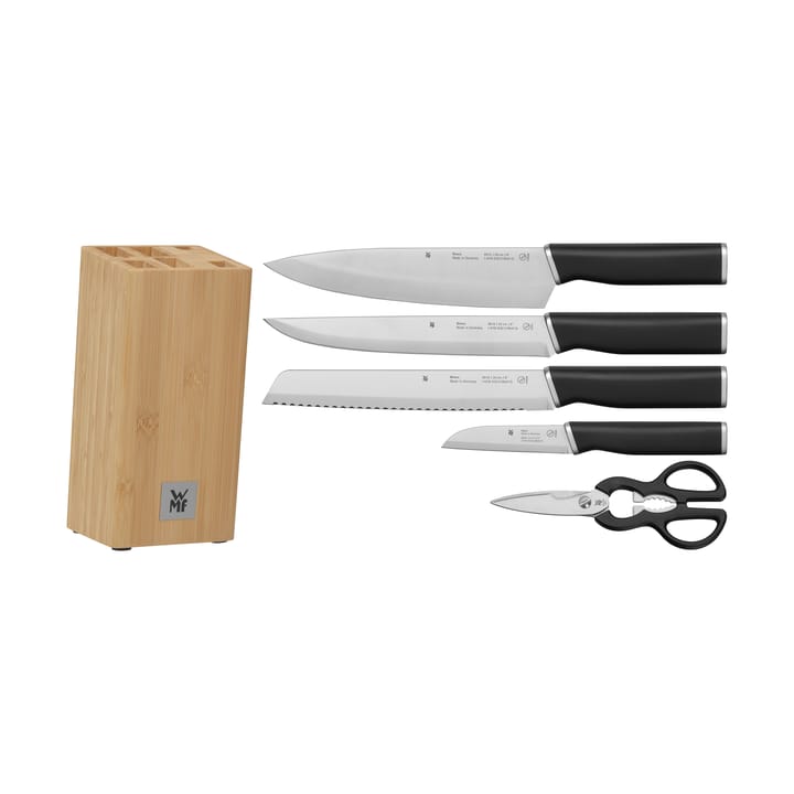 Bloque de cuchillos con 4 cuchillos y tijeras Kineo, Acero inoxidable WMF