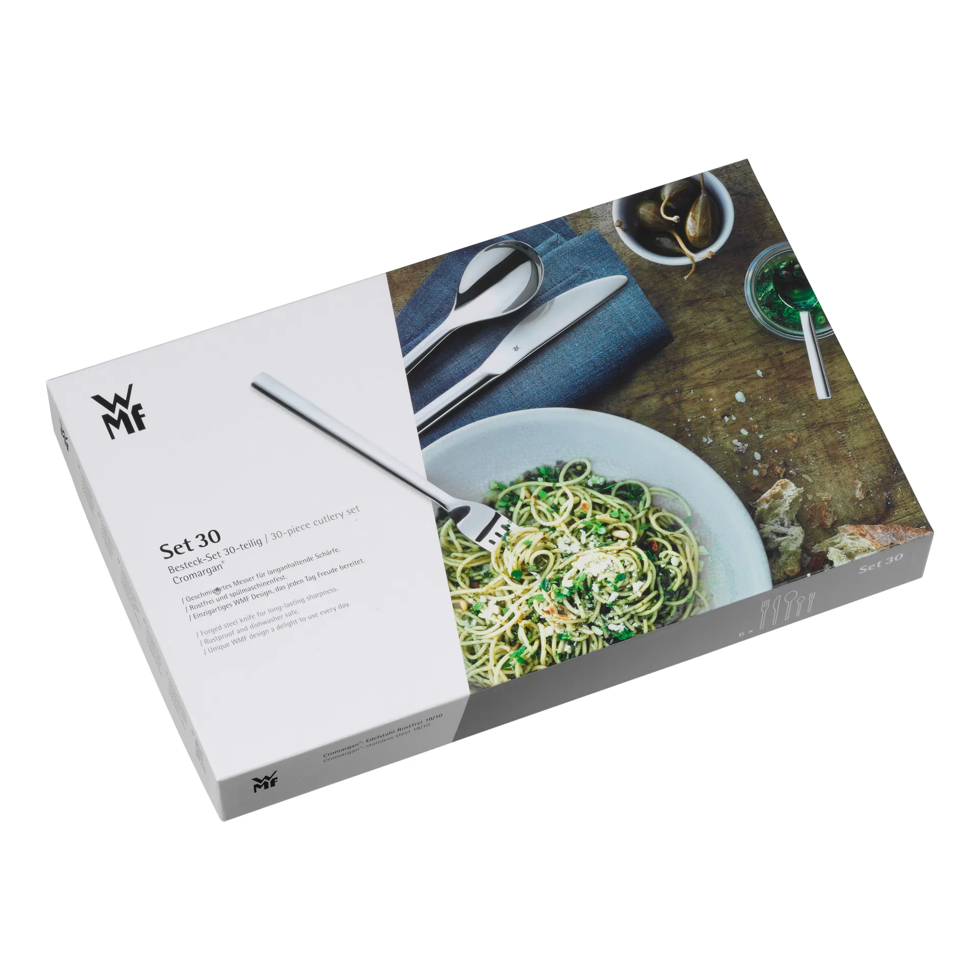 Cubertería Silk cromargan brillante, 30 piezas WMF