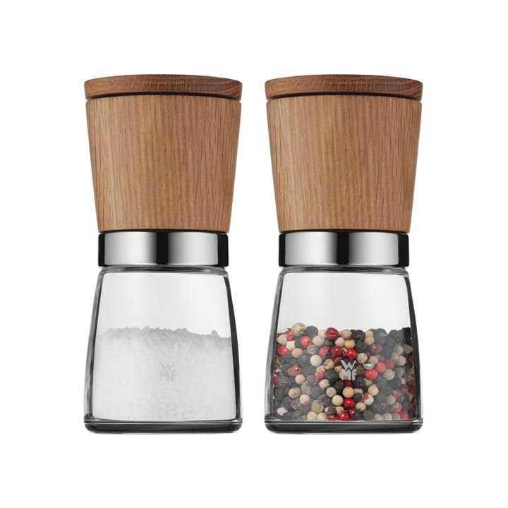 Set de molinillos de especias Ceramill, roble-vidrio WMF