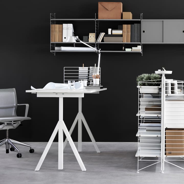 Base de escritorio Works, Blanco Works