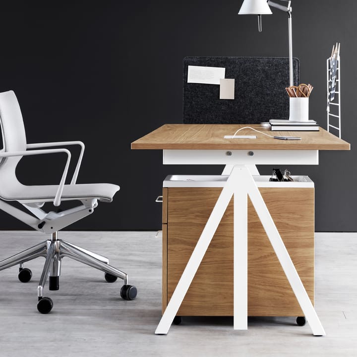 Base de escritorio Works, Blanco Works