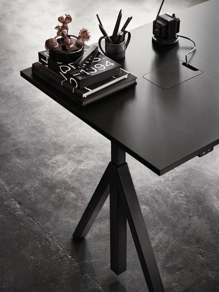 Base para escritorio elevable Works, Negro Works