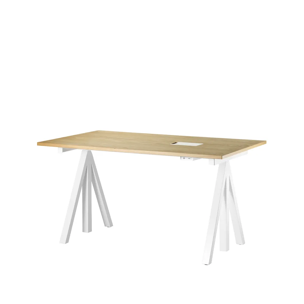 Escritorio Works - roble y blanco,  Works