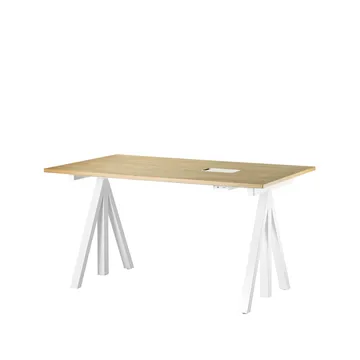 Escritorio Works - roble y blanco - Works