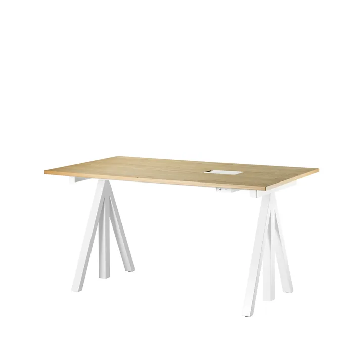 Escritorio Works - roble y blanco - Works