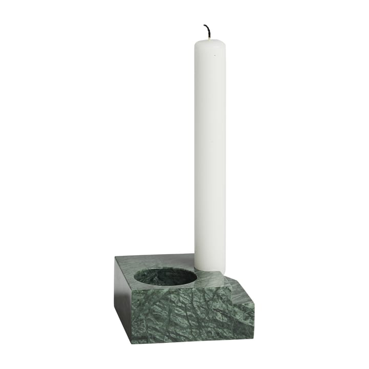 3 Soporte para velas Jeu de dés mármol - verde - Woud