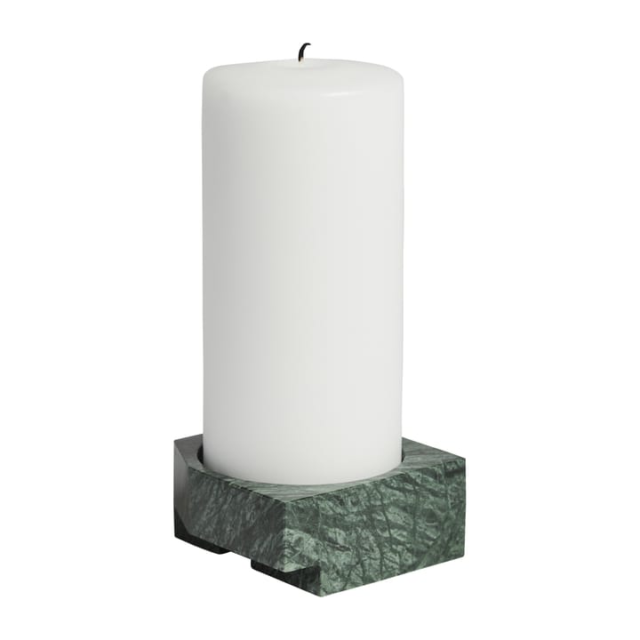 3 Soporte para velas Jeu de dés mármol, verde Woud