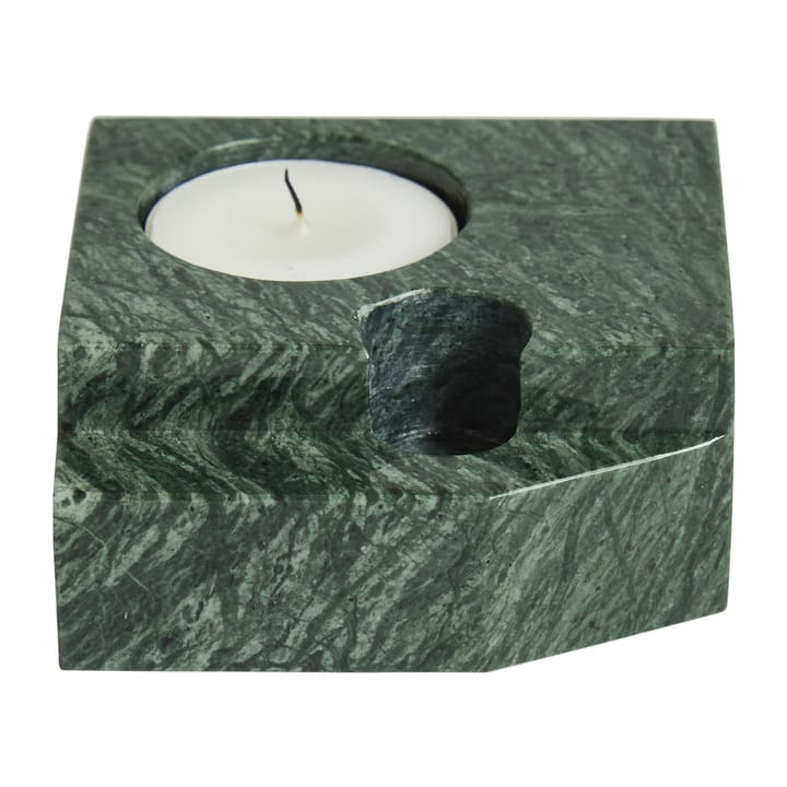 3 Soporte para velas Jeu de dés mármol, verde Woud