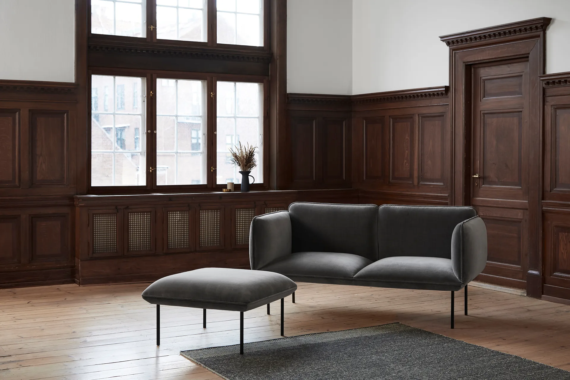 Alfombra Rombo gris, 170x240 cm Woud