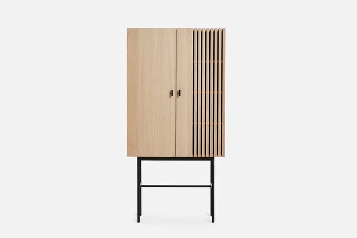 Aparador Array 80 cm, Roble pigmentado blanco Woud