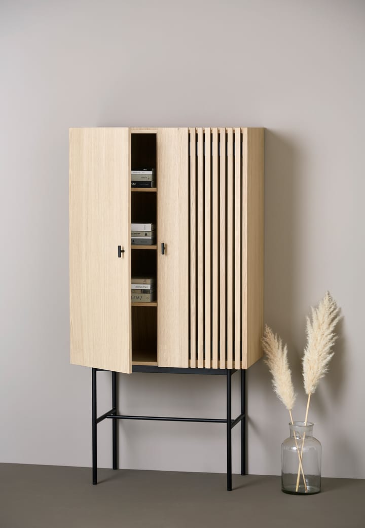 Aparador Array 80 cm, Roble pigmentado blanco Woud