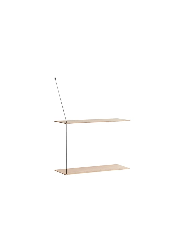 Estantería Stedge 60 cm, Roble pigmentado blanco Woud