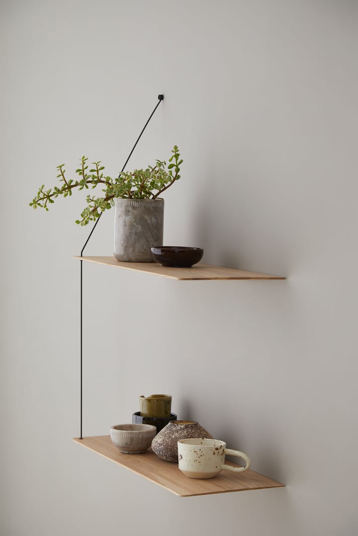 Estantería Stedge 60 cm, Roble pigmentado blanco Woud