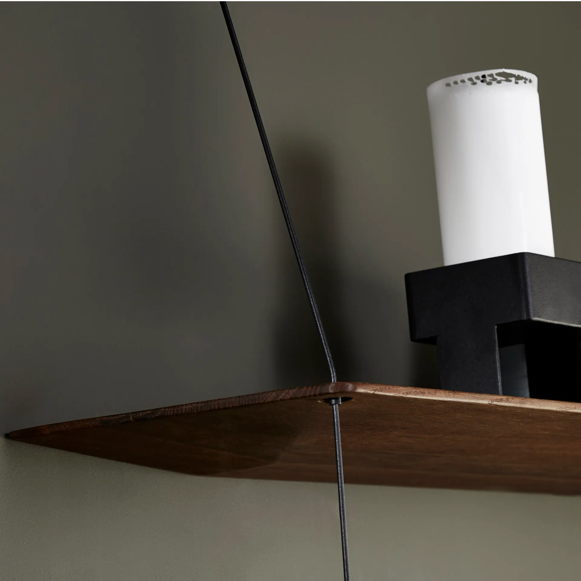 Estantería Stedge 80 cm, roble ahumado Woud