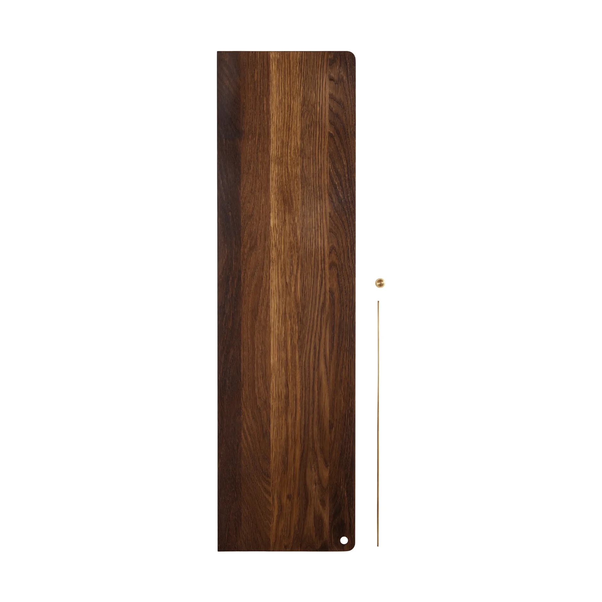 Estantería Stedge Add-on, Roble ahumado-latón Woud