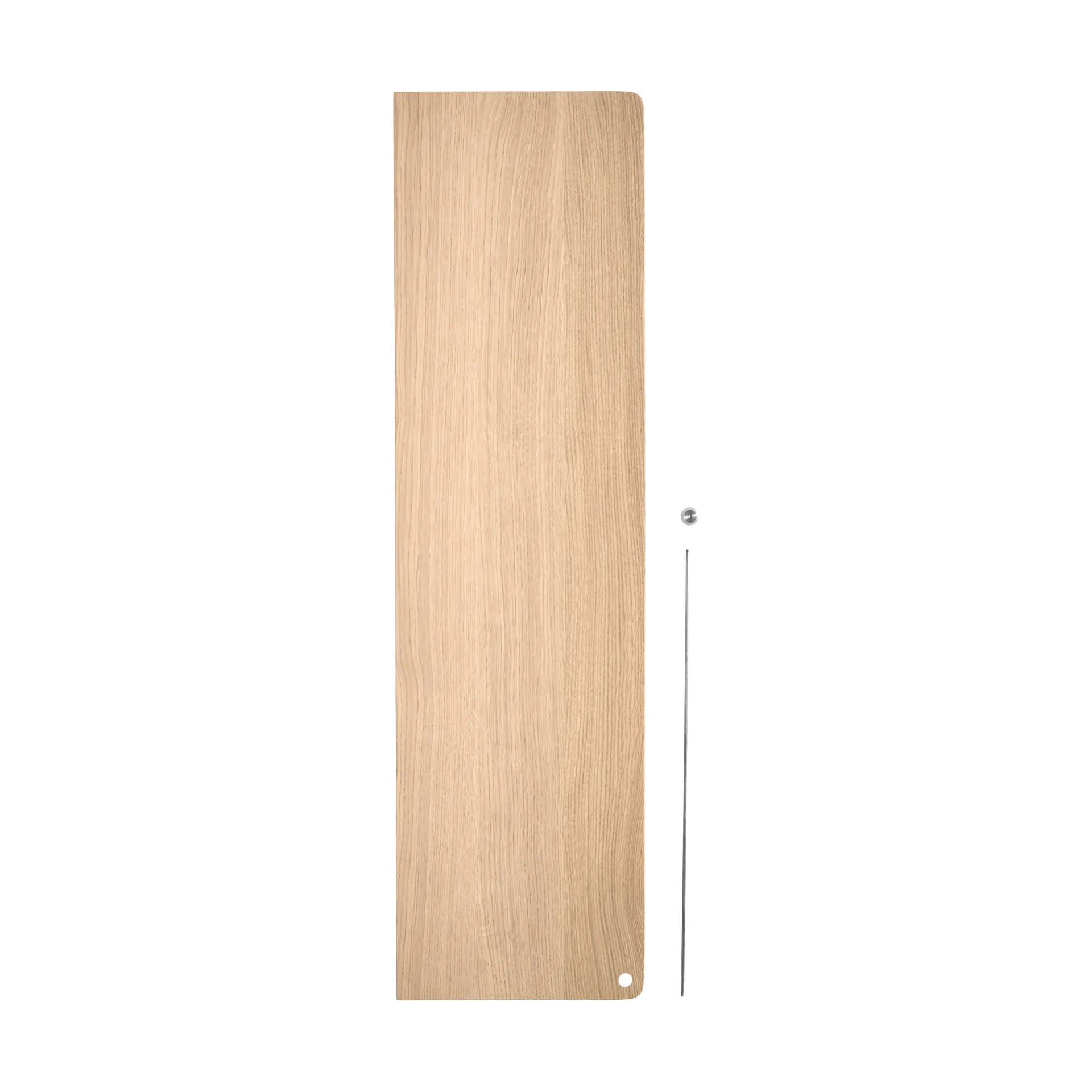 Estantería Stedge Add-on, Roble blanqueado-acero cepillado Woud