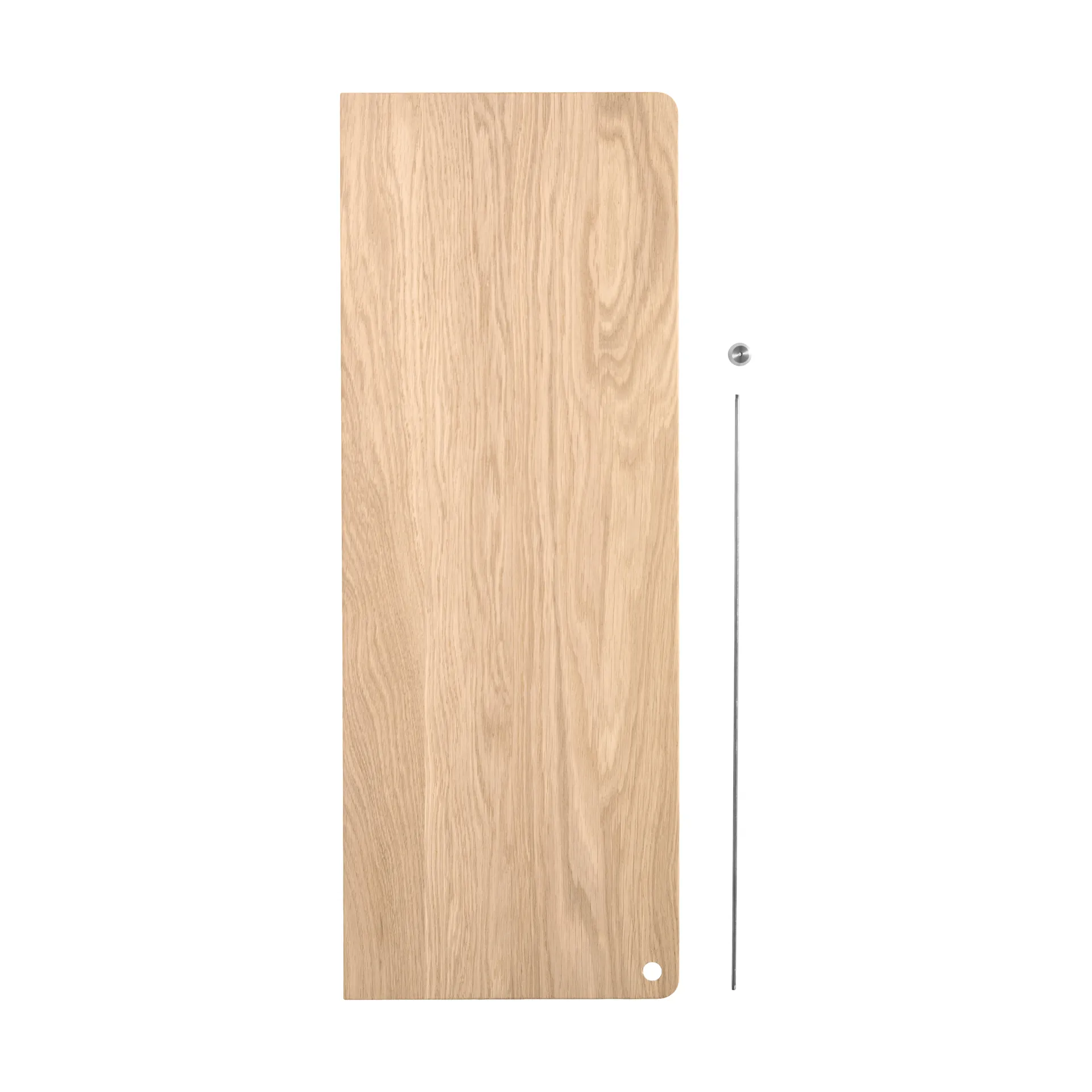 Estantería Stedge Add-on, Roble blanqueado-acero cepillado Woud