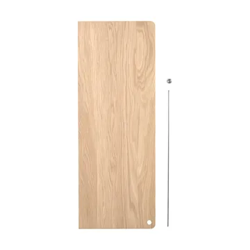Estantería Stedge Add-on - Roble blanqueado-acero cepillado - Woud