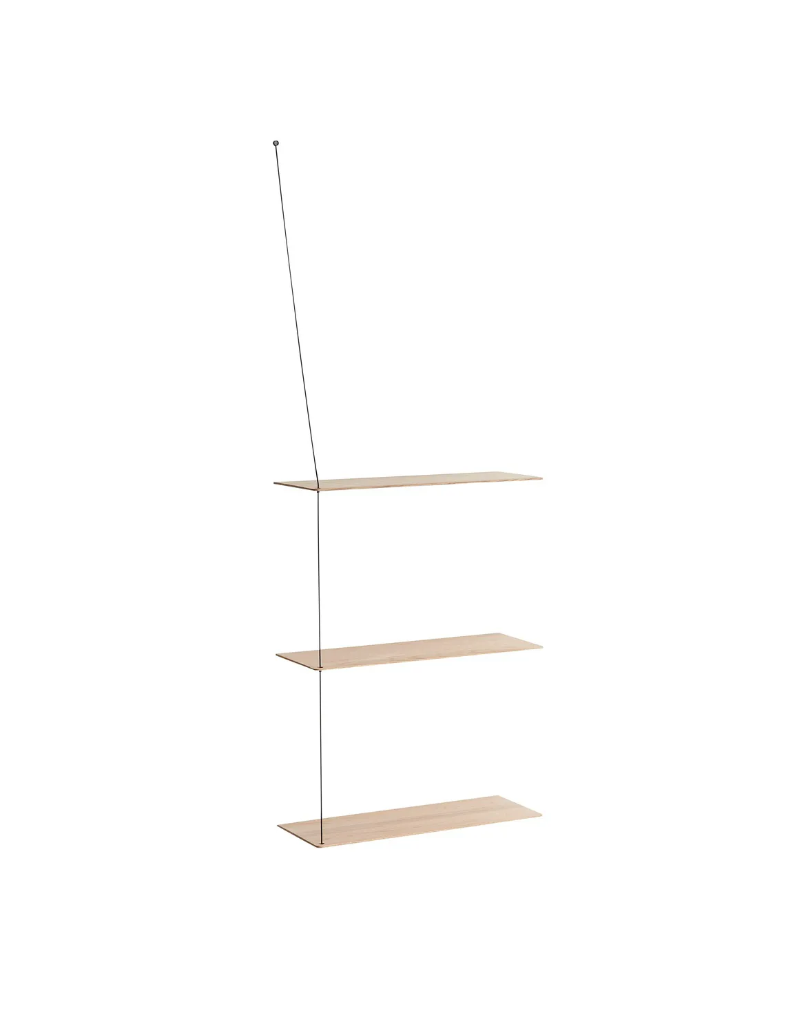 Estantería Stedge Add-on, Roble blanqueado-negro, 60 cm Woud