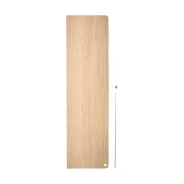 Estantería Stedge Add-on - Roble con pigmento blanco-latón, 80 cm - Woud