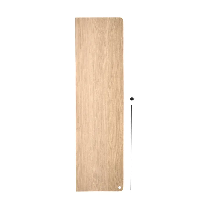 Estantería Stedge Add-on - Roble con pigmento blanco-negro, 80 cm - Woud