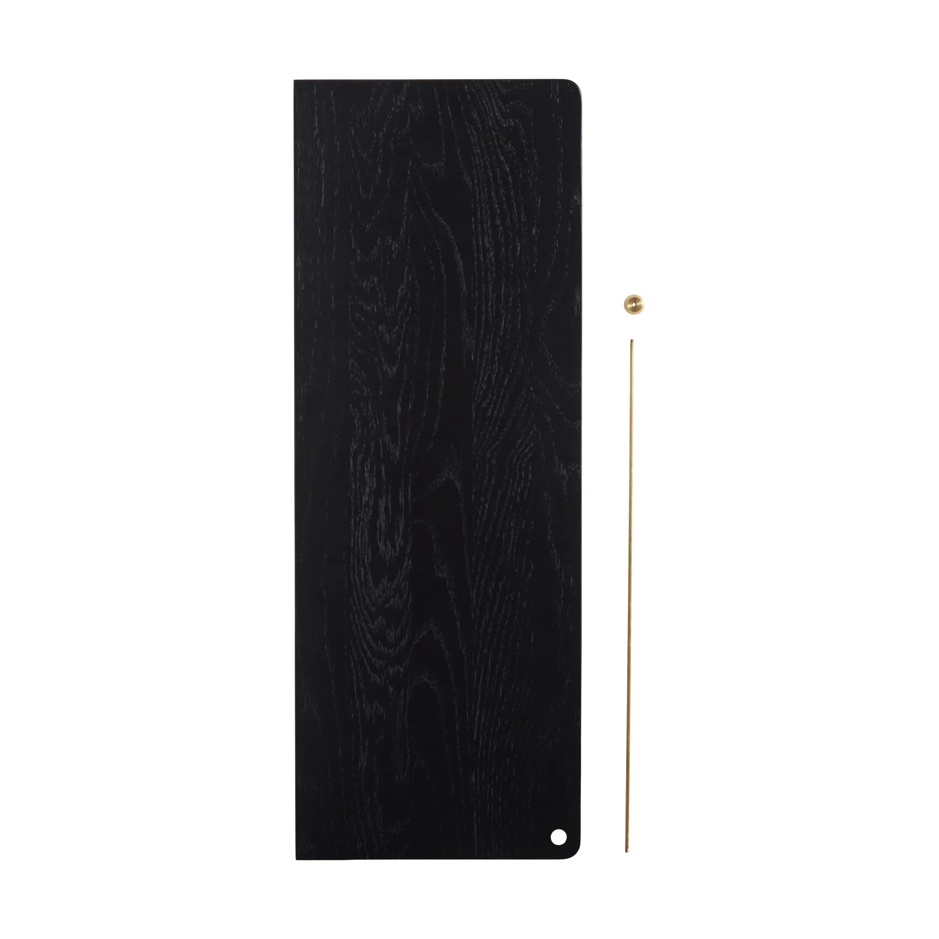 Estantería Stedge Add-on, Roble negro-latón Woud
