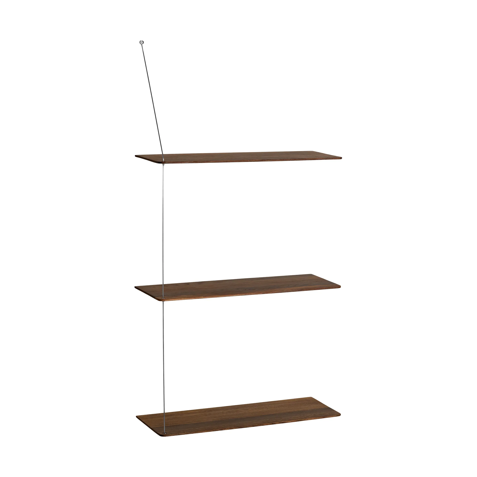 Estantería Stedge, Roble ahumado-acero cepillado, 60 cm, 3 estantes Woud Estantería Stedge, Roble ahumado-acero cepillado, 60 cm, 3 estantes Woud