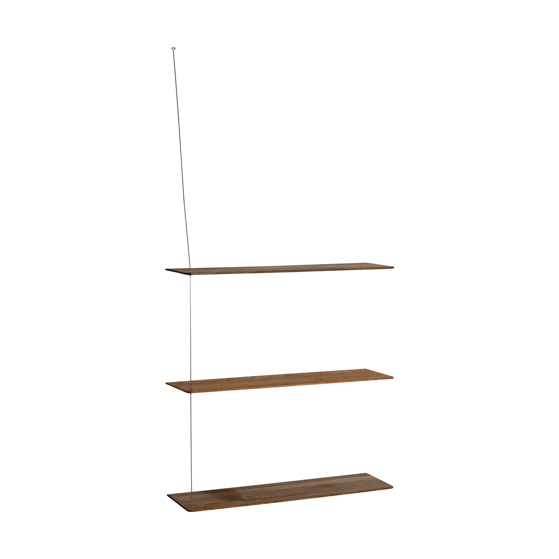 Estantería Stedge, Roble ahumado-acero cepillado, 80 cm, 3 estantes Woud Estantería Stedge, Roble ahumado-acero cepillado, 80 cm, 3 estantes Woud