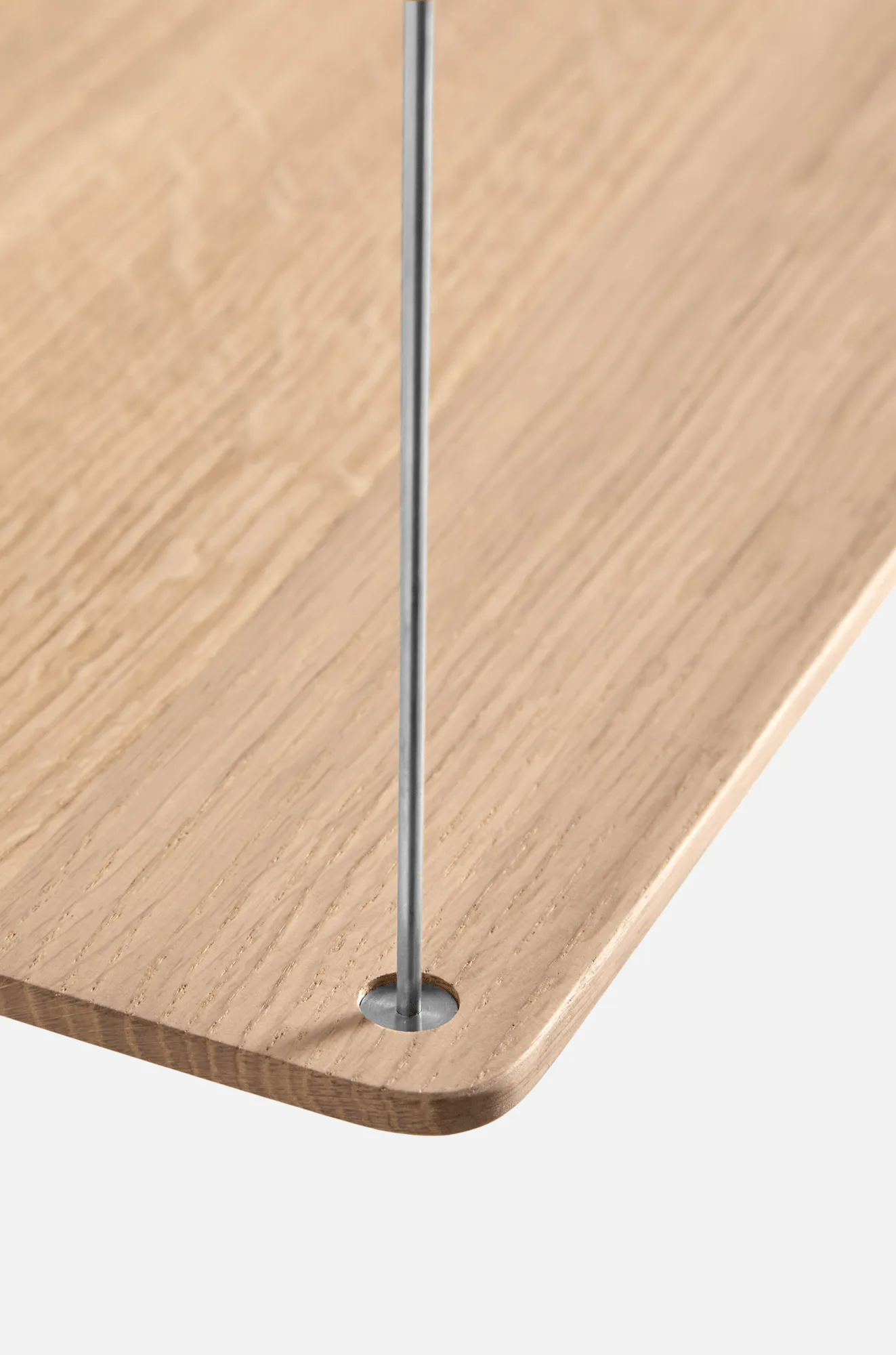 Estantería Stedge, Roble blanqueado-acero cepillado, 80 cm, 3 estantes Woud Estantería Stedge, Roble blanqueado-acero cepillado, 80 cm, 3 estantes Woud