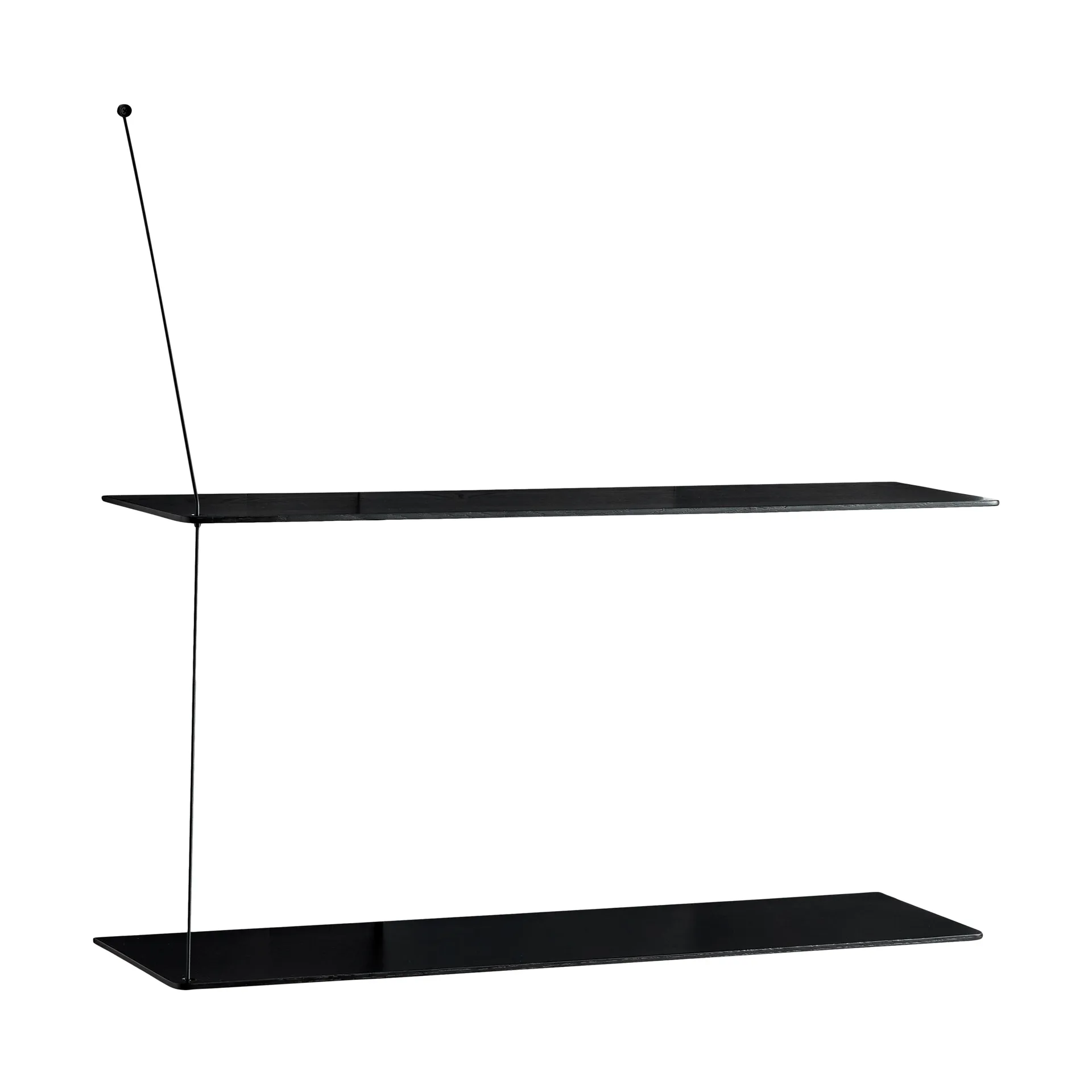Estantería Stedge, Roble negro, 80 cm, 2 estantes Woud