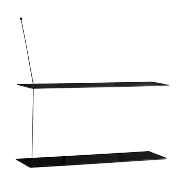 Estantería Stedge - Roble negro, 80 cm, 2 estantes - Woud