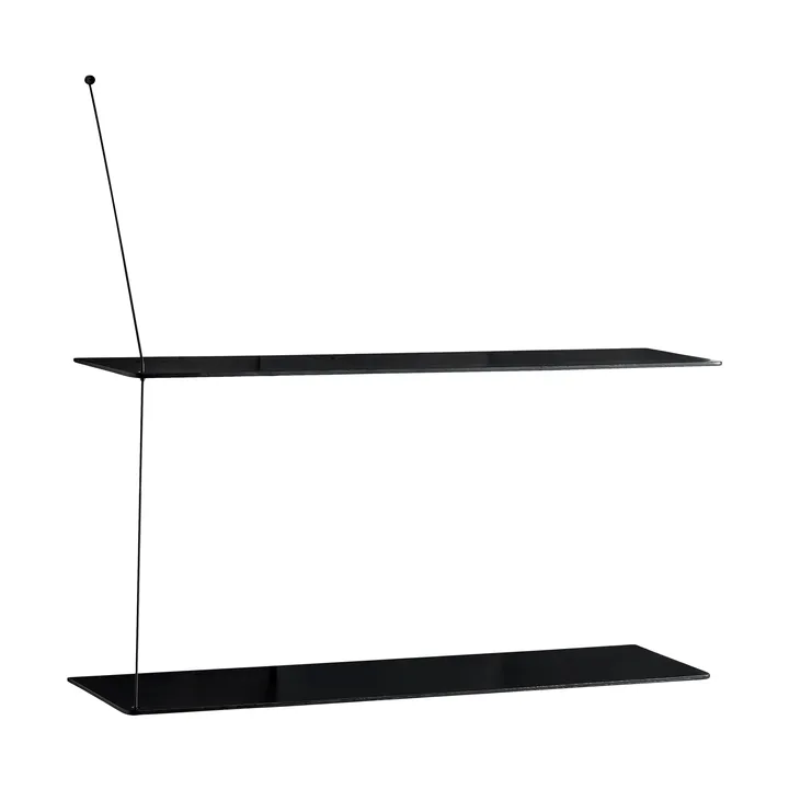 Estantería Stedge - Roble negro, 80 cm, 2 estantes - Woud