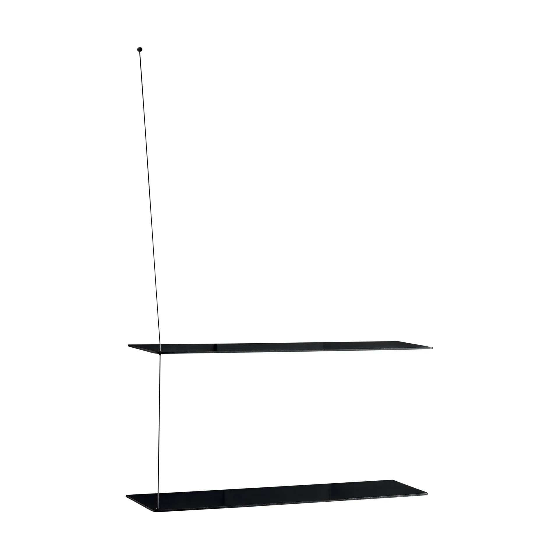 Estantería Stedge, Roble negro, 80 cm, 2 estantes Woud