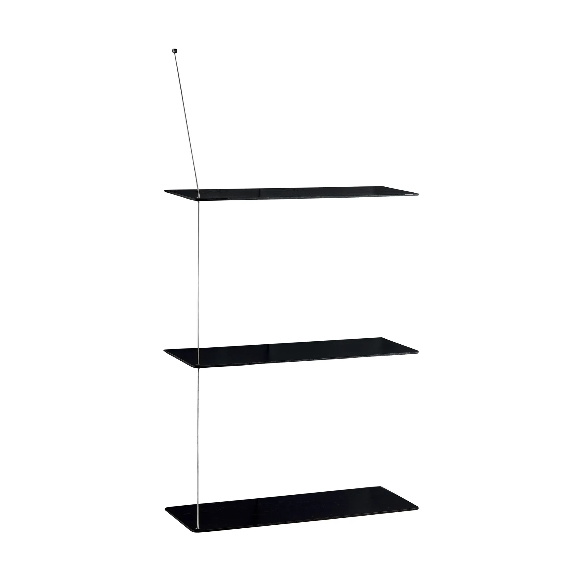 Estantería Stedge, Roble negro-acero cepillado, 60 cm, 3 estantes Woud Estantería Stedge, Roble negro-acero cepillado, 60 cm, 3 estantes Woud